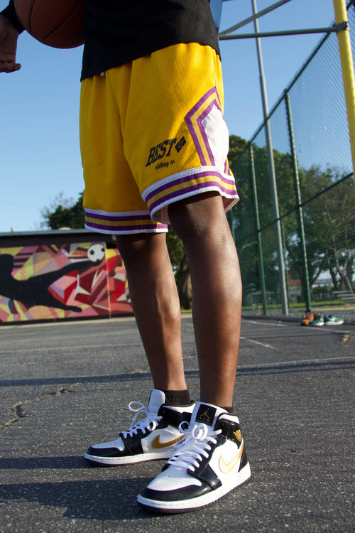 Best Clothing Co. Shorts LA Lakers Colorway